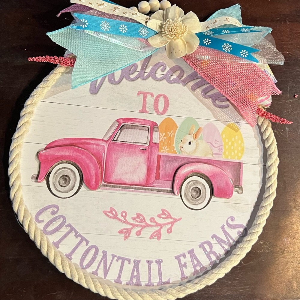 Beautiful spring plaque